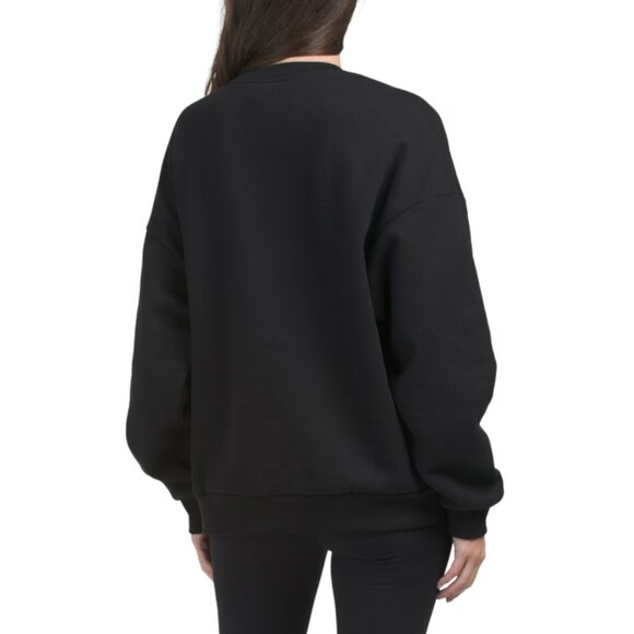 MOVE THEOLOGY Black/white Apres Sweater - Picture 2 of 2